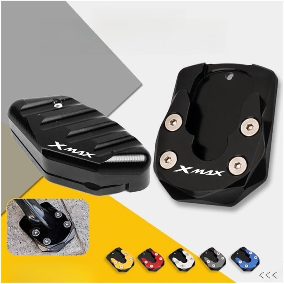 Kickstand Extender for Yam&aha XMAX300 XMAX300 X-MAX 300 X-MAX300 2023 Motorcycle CNC Kickstand Foot Side Stand Extension Pad Support Plate