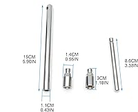 Vista 2 de Herramientas de buceo Equipo de buceo Protector de manguera de buceo Herramienta de instalación de mano ligera 3/8-24 y 7/16-20 Adaptador de rosca