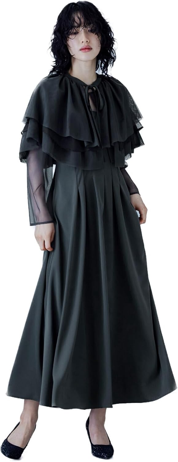 Amazon.co.jp: [niana] 3pieceマルチフリルドレス パーティードレス