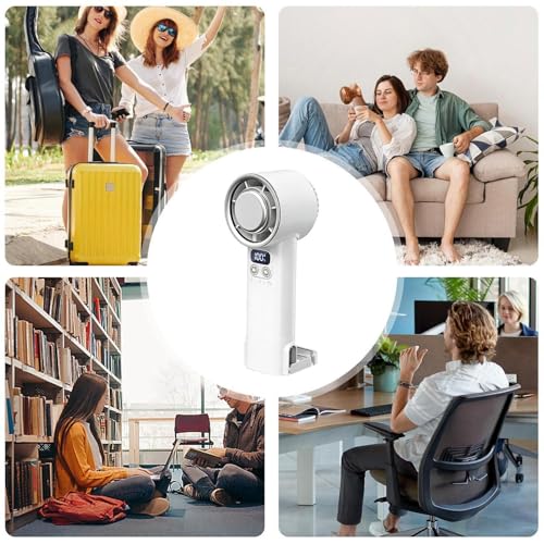 Ventilateur à main portable 100 vitesses réglables avec écran numérique intelligent