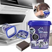 Powerful Stainless Steel Cookware Cleaning Paste with Cleaning Brush, Multifunctional Household Kitchen Cleaner Tools, Washing Pot Bottom Scale Cream Detergent, Cookware Cleaner