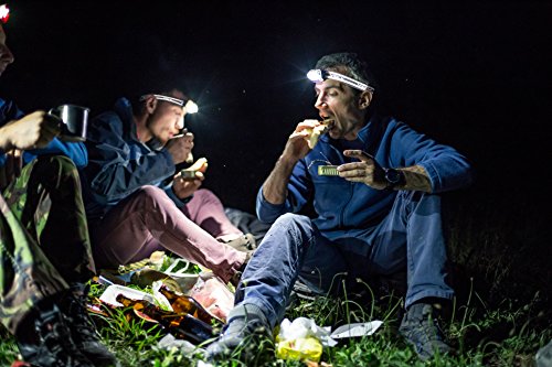 247 Viz LED Headlamp Flashlight - See The Road and Stay Safe - 5 Modes, 3 Bright White & 2 Red Lights, Lightweight & Waterproof : Running, Hiking, Camping, Dog Walking & Night Safety for Kids (Black) - Thumbnail 2