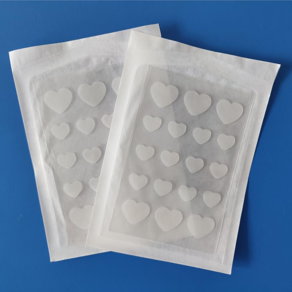 Pimple Patches for Face 72pcs Transparen Heart round Hydrocolloid Acne Patches - Pimple Patch Zit Patch and Pimple