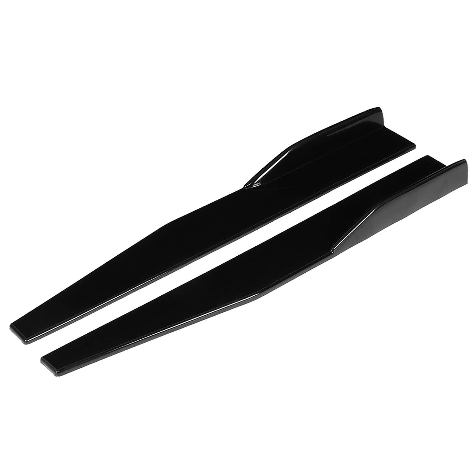 Minigonne Laterali, Yctze 29.3 Pollici Minigonne Laterali per Auto Rocker Splitter Protezione Antigraffio Universale Nero Lucido Modificato P per seitenschweller minigonna universale in carbonio minig