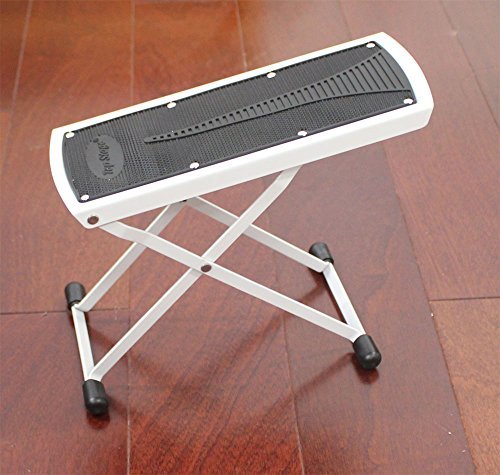 Top Stage 6-Position Height Adjustable Guitar Foot Rest, Color White #TOP1