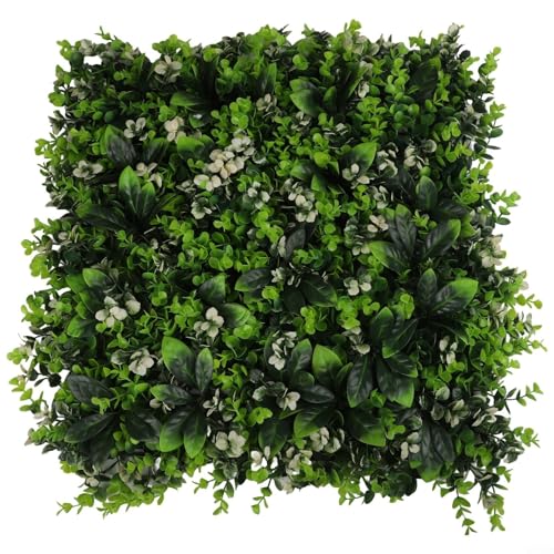 Pared de plantas de simulación, pared de plantas verdes, paneles de pared de césped, paneles de seto artificial, pared de vegetación, telón de fondo de césped sintético con protección UV, pantalla de