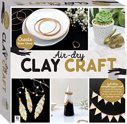 Air-Dry Clay Craft Box Set-This Complete Starter Kit includes all you need to create Stunning Ceramic Pieces