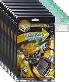 Transformers Bumble Bee Grab n Go Play Packs (12 Packs) Party Favors and 12 Thank You Cards