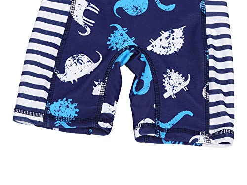Cotrio Meninos roupa de banho de uma peça rash guard shirt conjunto de maiô para criança dinossauro