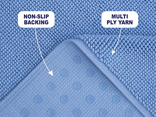 image for American Soft Linen Bath Rug, 20 in 34 in 100% Cotton Bath Mats Rugs f