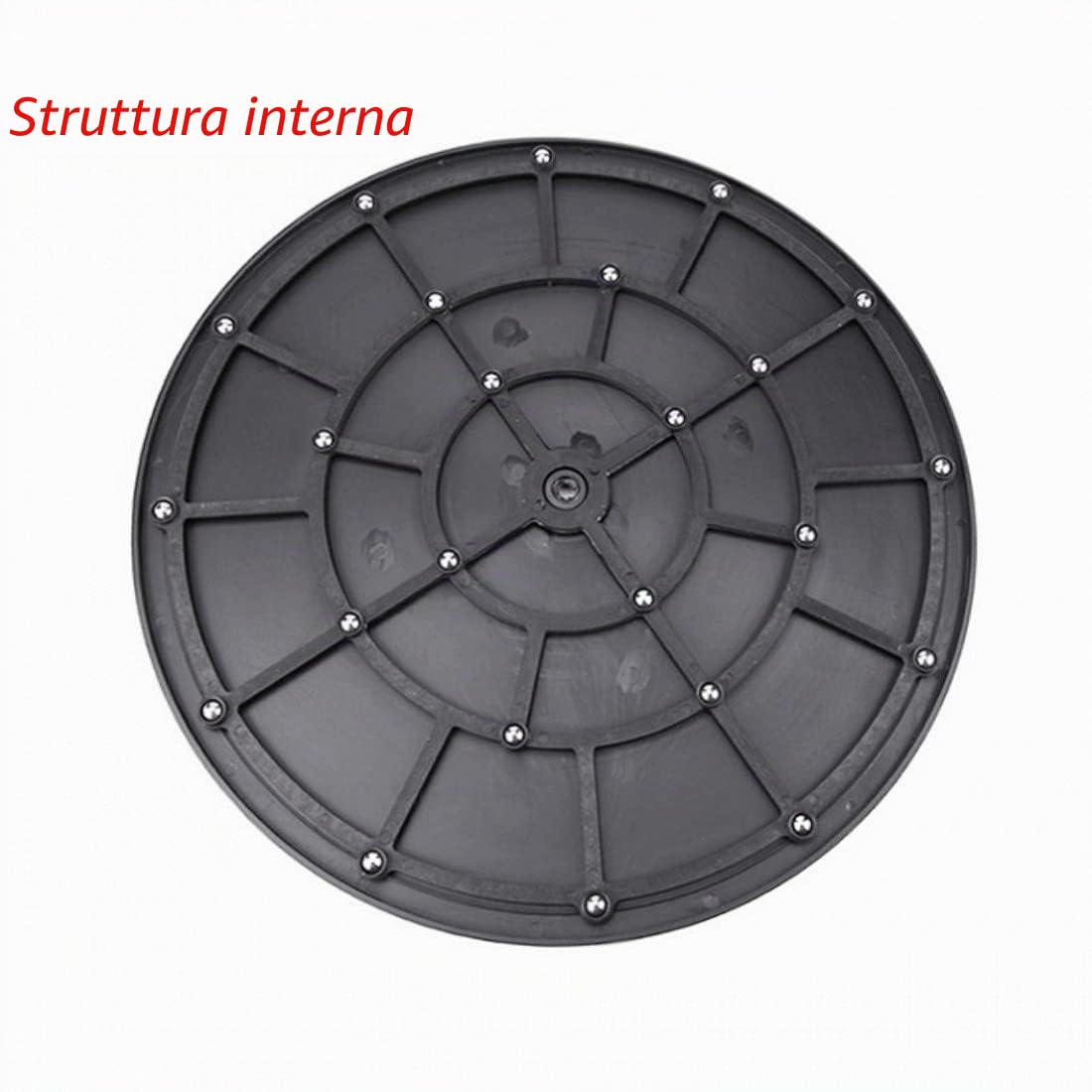 CCHAMP Piattaforma Lazy Susan girevole di 25 cm, Piatto girevole per TV/Monitor, Piattaforma girevole a 360 Gradi, Base girevole per TV, Piattaforma girevole, Supporto per Monitor PC Piante bonsai