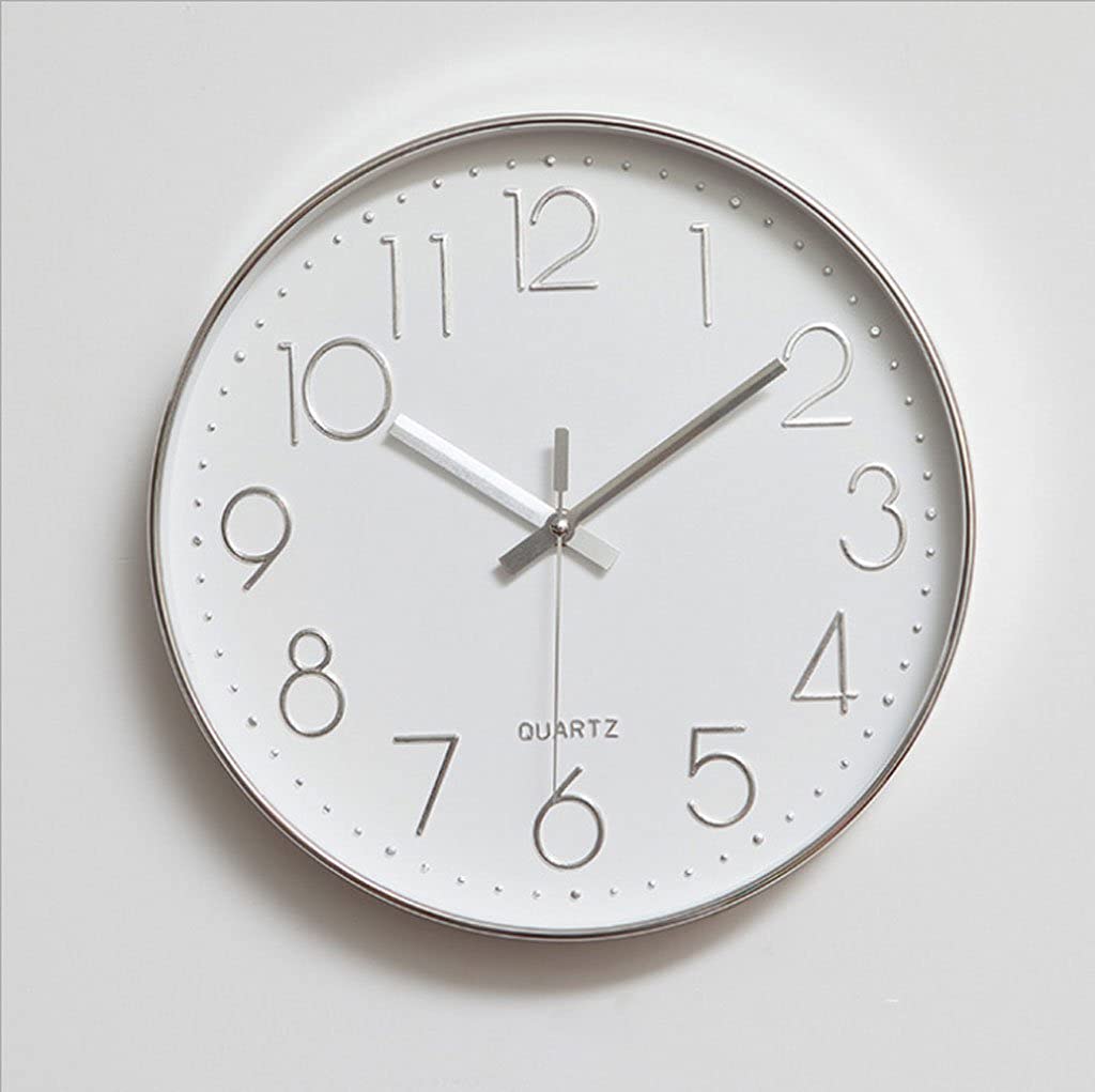 Horloge murale muette circulaire en acrylique pour le salon