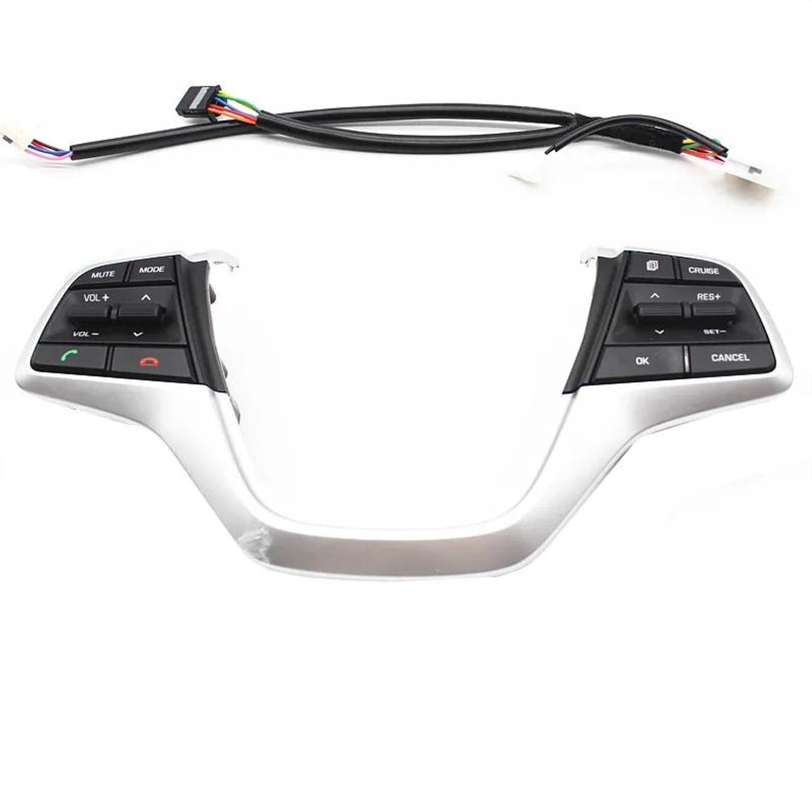 OTOZUM Compatible With Hyundai For Elantra 1.6L For Solairs 2016-2019 Steering Wheel Buttons Volume Channel Phone Cruise Controller Button Switch car Accessories (Size : 1)