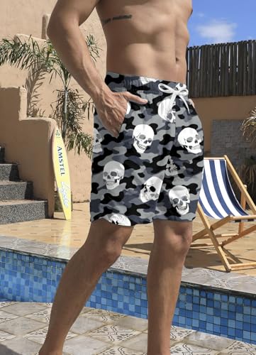 Mens Swim Trunks Quick Dry Beach Shorts Summer Boardshorts with Mesh Lining3