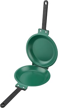 Steel Double Sided Pan, Pancake Maker, Nonstick Easy to Flip Pan, Frying Pan for Pancakes, Omelets, Frittatas & More! Pancake Pan Dishwasher