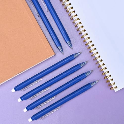 BAYTORY 16 bolígrafos gel borrables 0.5 mm azul miniatura 3