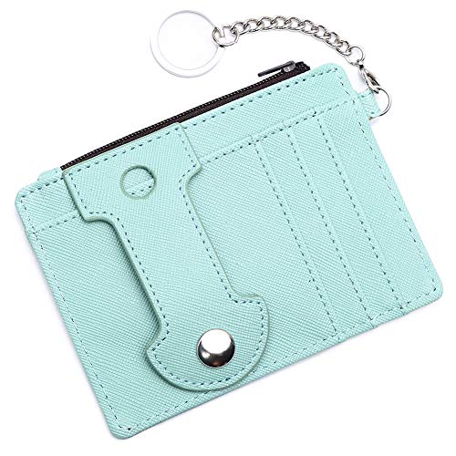 Preisvergleich Produktbild Faivykyd Kreditkartenetui - Kleines Portmonee - Geldbörse RFID Schutz - Karten Portemonnaie - Ausweishüllen mit abnehmbare Schlüsselanhänger,Ohrhörer-Halter, Kopfhörer-Wrap