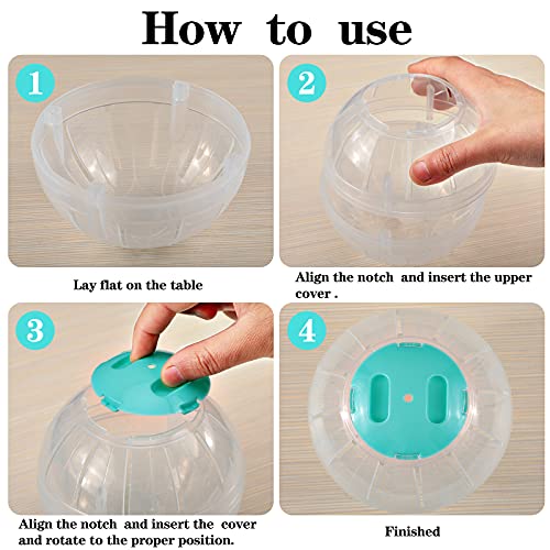 image for Sumind 2 Pieces Hamster Exercise Ball, 5.7 Inch Hamster Running Ball T