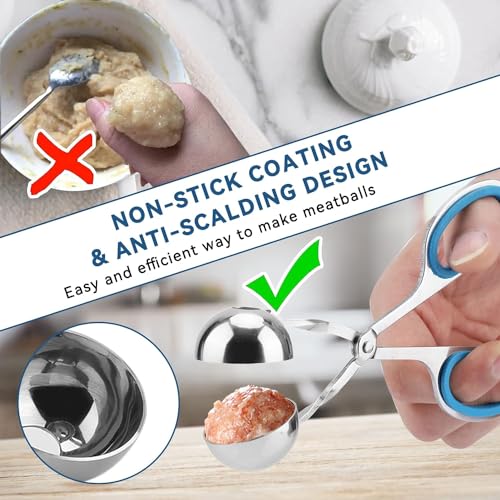 Clip per polpette -304 Polpette antiaderenti in