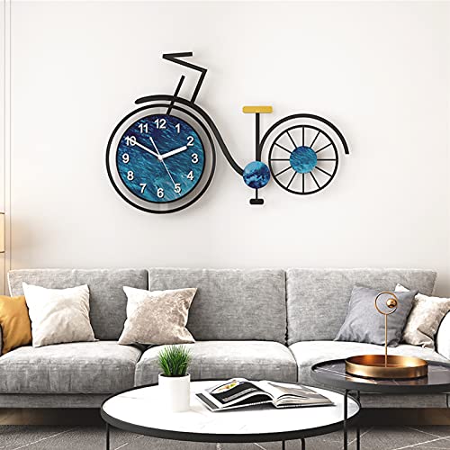 Modern Simplicity Wall Clock, Simulation Bicycle Silent Wall Clock, Battery Powered Decorative Quartz Clock for Interior Home ​decoration/wall Decoratio,32.3x21.5in steampunk buy now online