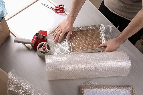 Steadmax 2 Pack Bubble Cushioning Wrap Rolls, 12” X 20’ Total, 3/16” Bubbles, Perforated Every 12”, Packing, Shipping, Moving Supplies (Pack Of 2) #TOP2