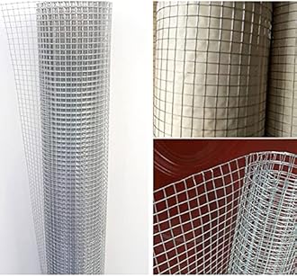 AOTNZ Garden Fence Animal Barrier- Reusable Netting Safety Fence Roll- Temporary Poultry Fence Garden Fencing, for Snow, Poultry, Chicken, Garden Netting (Color : Silver, Size : 1x10m)