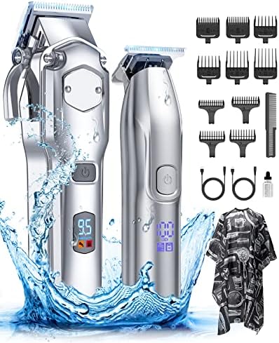 Romanda Hair Clippers for Men Professional,Clippers for Hair Cutting,Cordless Hair Clippers Kit,Mens Clippers and Trimmer Set