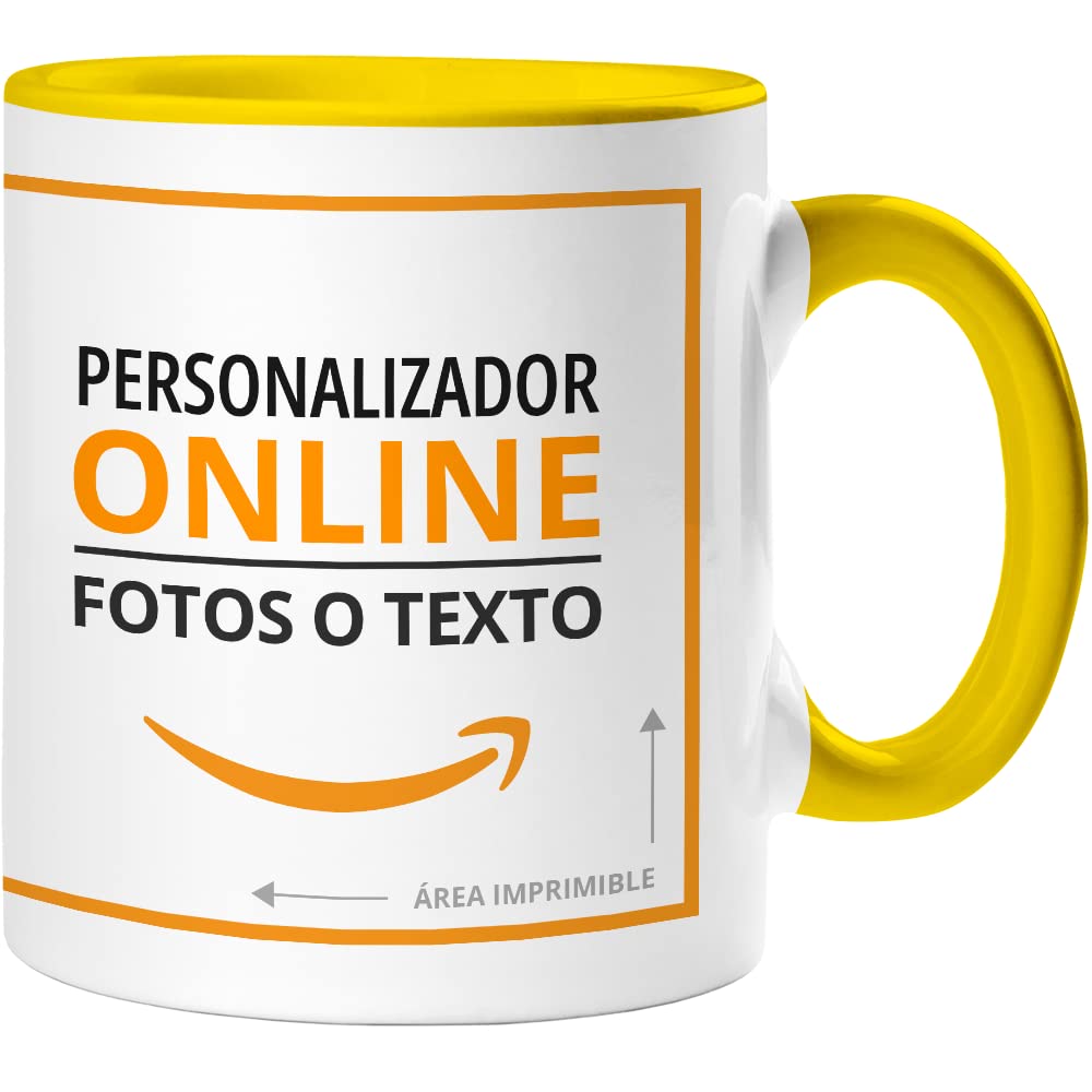 360 Onlineprint Taza Personalizada | Material: Cerámica | Modelo: Taza Blanca | Ideal para Regalo Personalizado o uso Empresarial | Color: Blanco | Capacidad: 325 ml — view 8