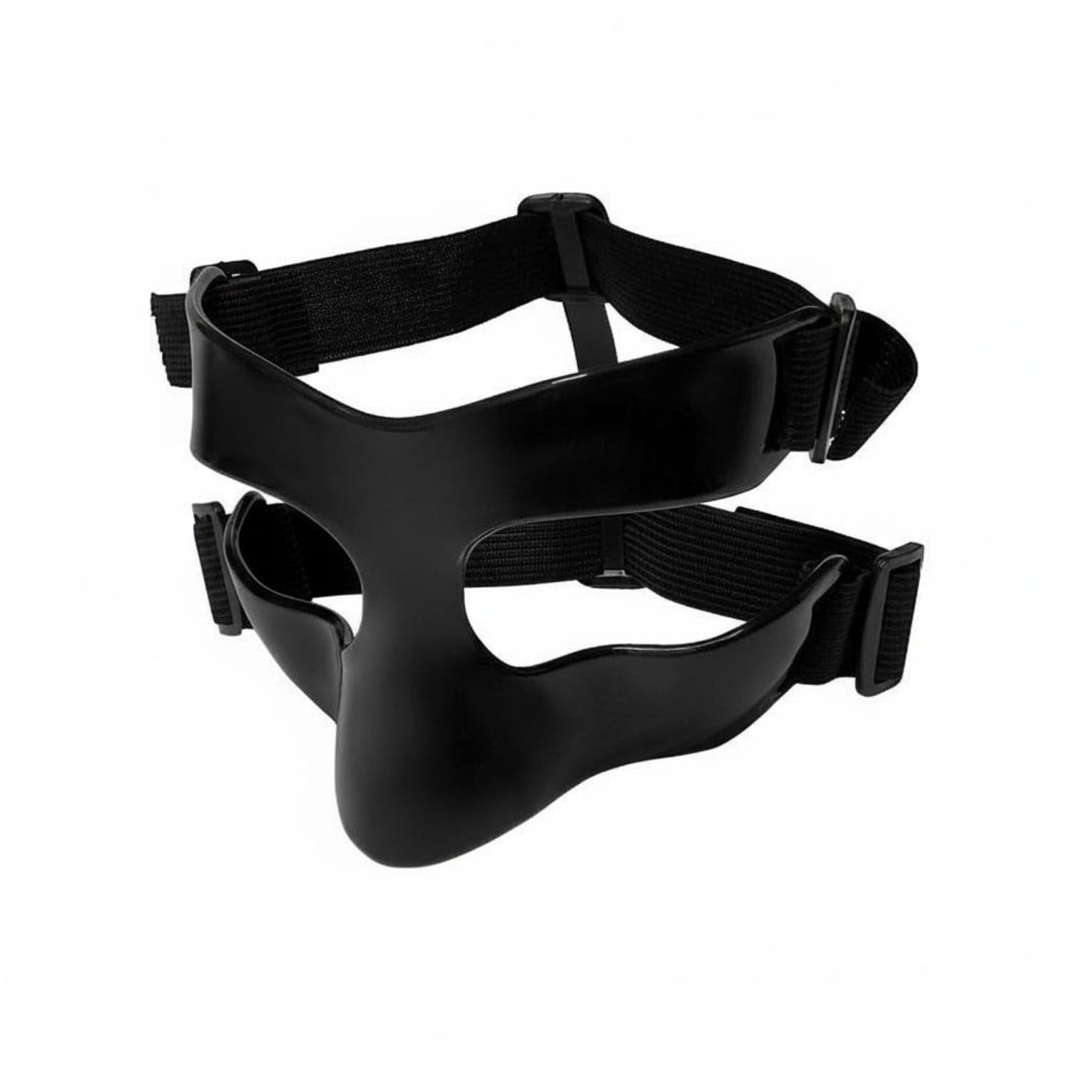 Shock-Resistant Resistant Basketball Face Mask Secure Fit Basketball Nose Protector Lightweight Anti-Collision Face Guard Shatterproof for Adults, Kids, Black-picture-11