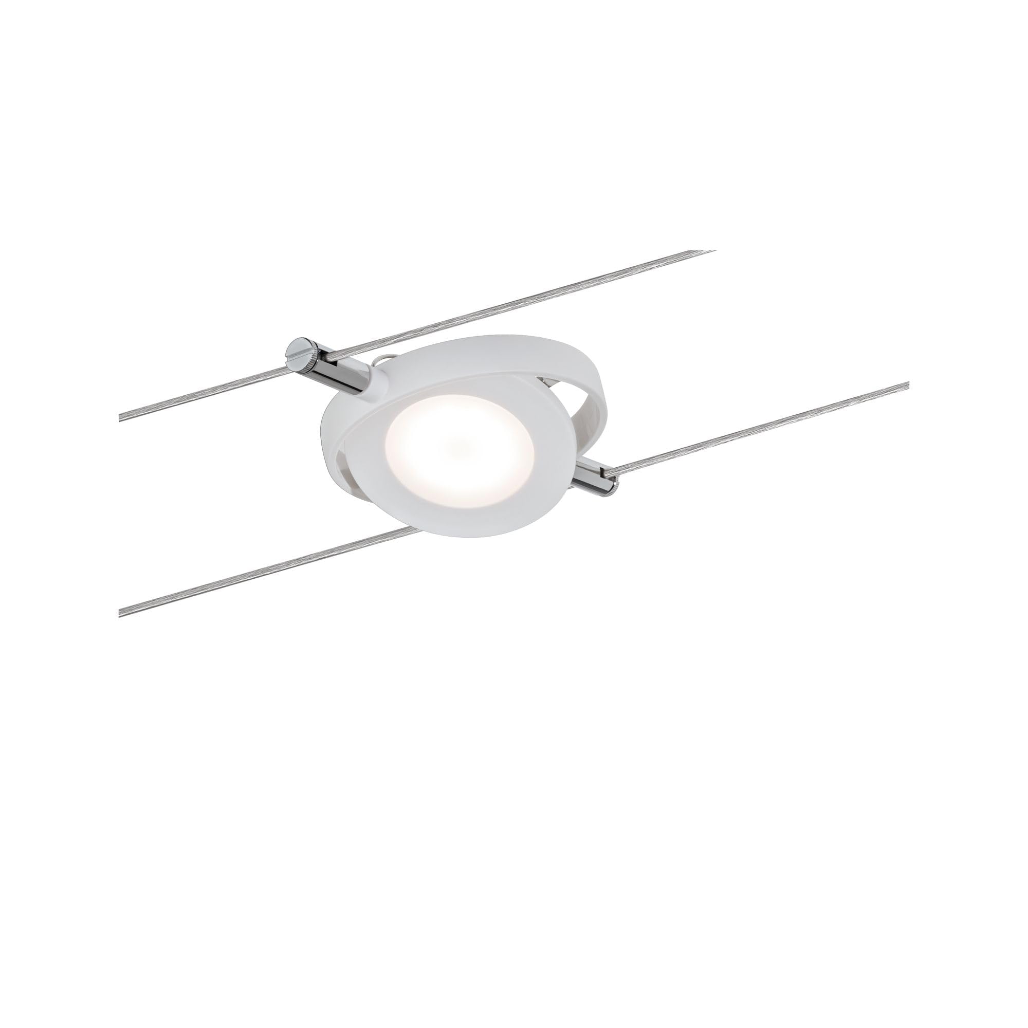 Paulmann 94106 LED sistema de cable RoundMac juego básico extensible blanco cálido 6x4W LED blanco mate cable luminaria luminaria colgante