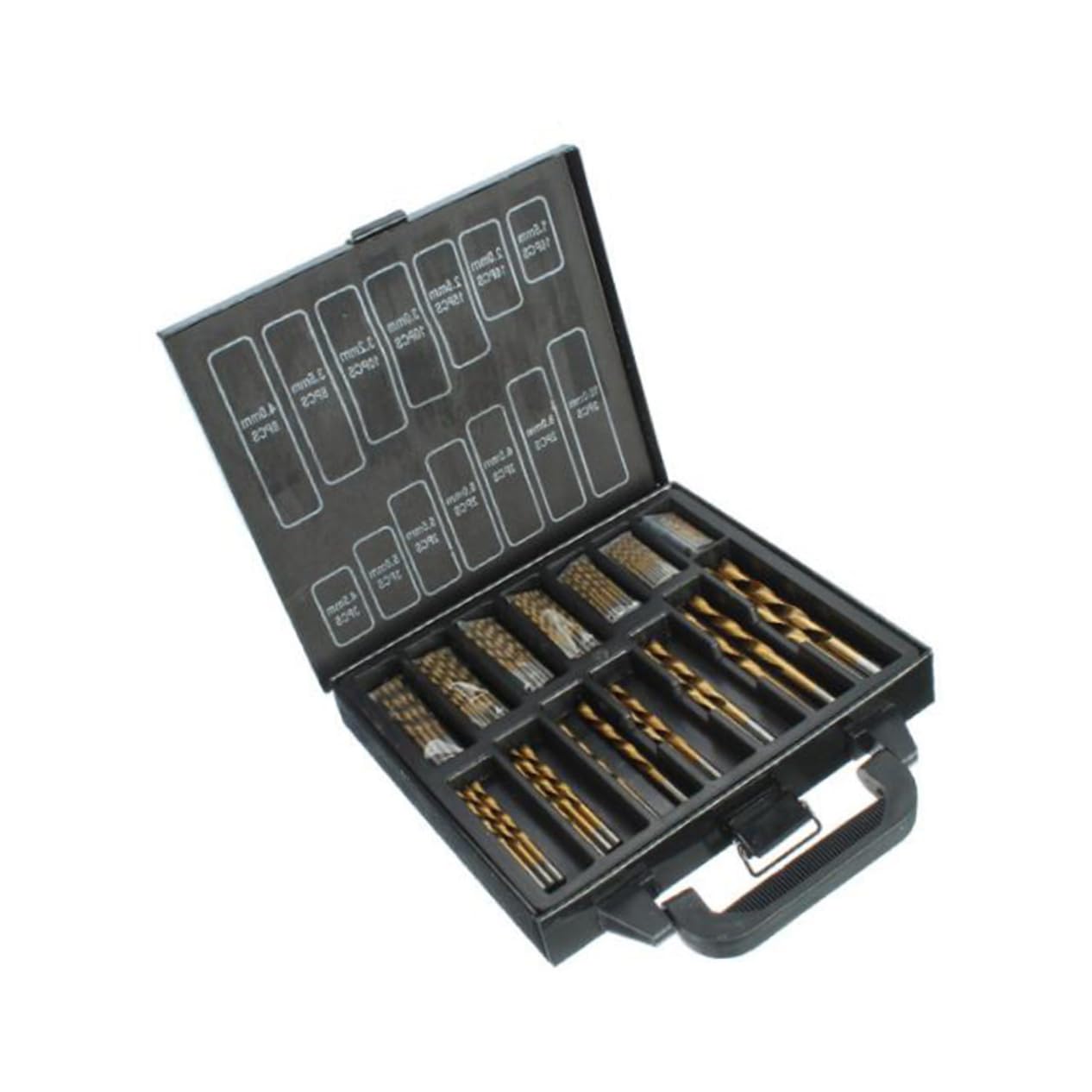 Veemoon Kit Di Punte Da Trapano 99 Pezzi Punte Da Trapano in Nitruro Di Titanio Per Metallo Plastica Legno Set Per Molti Lavori in Muratura