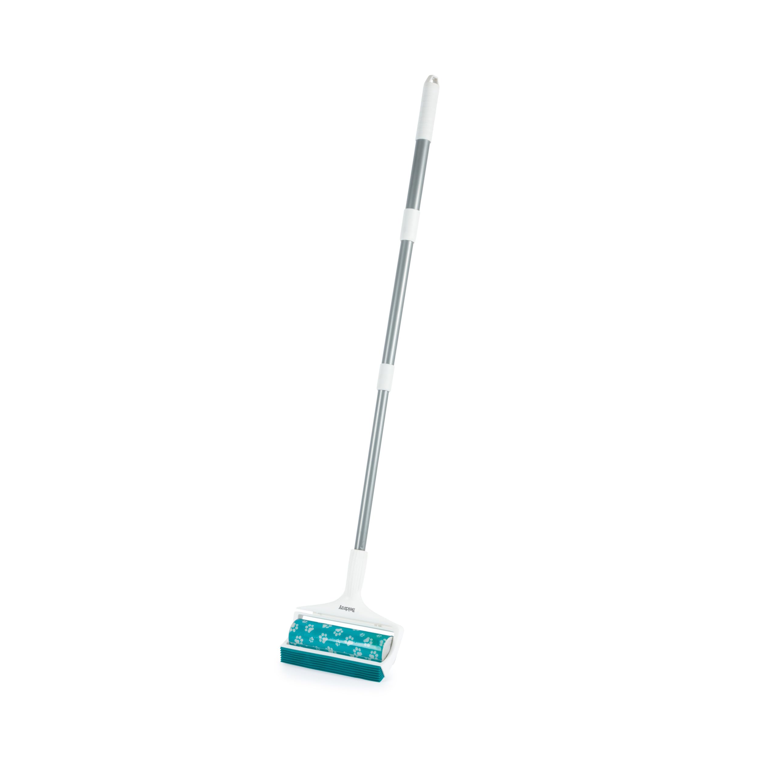 Beldray LA034238UFFEU7 Antibac Pet Plus Long Handle Gel Lint Roller – Telescopic Sticky Pet Hair Remover, Squeegee Scraper Edge, Washable & Reusable, Fluff, Fuzz, Dog & Cat Hair From Stairs/Upholstery