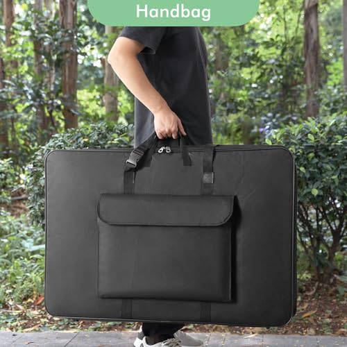 Image of 1st Place Products Premium Art Portfolio Case - 24 inch x 36 inch - Soft Sided - Steel Frame - Waterproof & Tear Resistant - Artwork, Photography, Sketch, LCD, Monitor, Solar Panel - Shoulder Straps & Handles