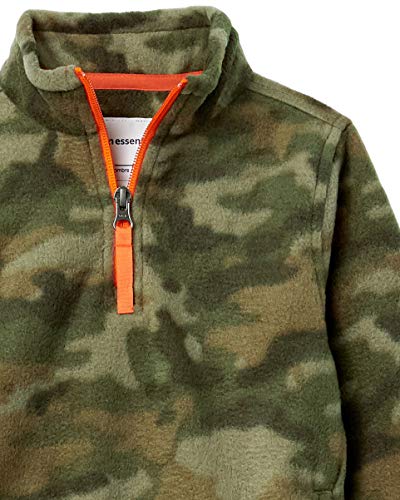 Image of Amazon Essentials Boys and Toddlers' Midweight Polar Fleece Quarter-Zip Pullover Jacket, Long Sleeve