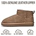 Project Cloud 100% Genuine Leather Ankle Boots for Women - Water Resistant with Memory Foam Insole Winter Boots for Women - Trending Shoes & Comfortable Women's Ankle Boots (Hippy, Choc, 9)