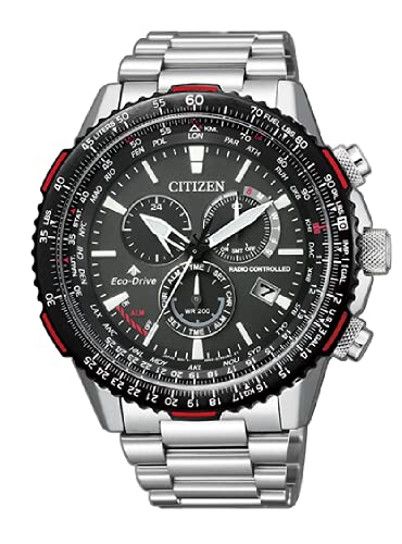 Citizen Reloj Pilot E660 Eco-Drive Cb5001-57e, Analógico Hombres, Plata, Norm