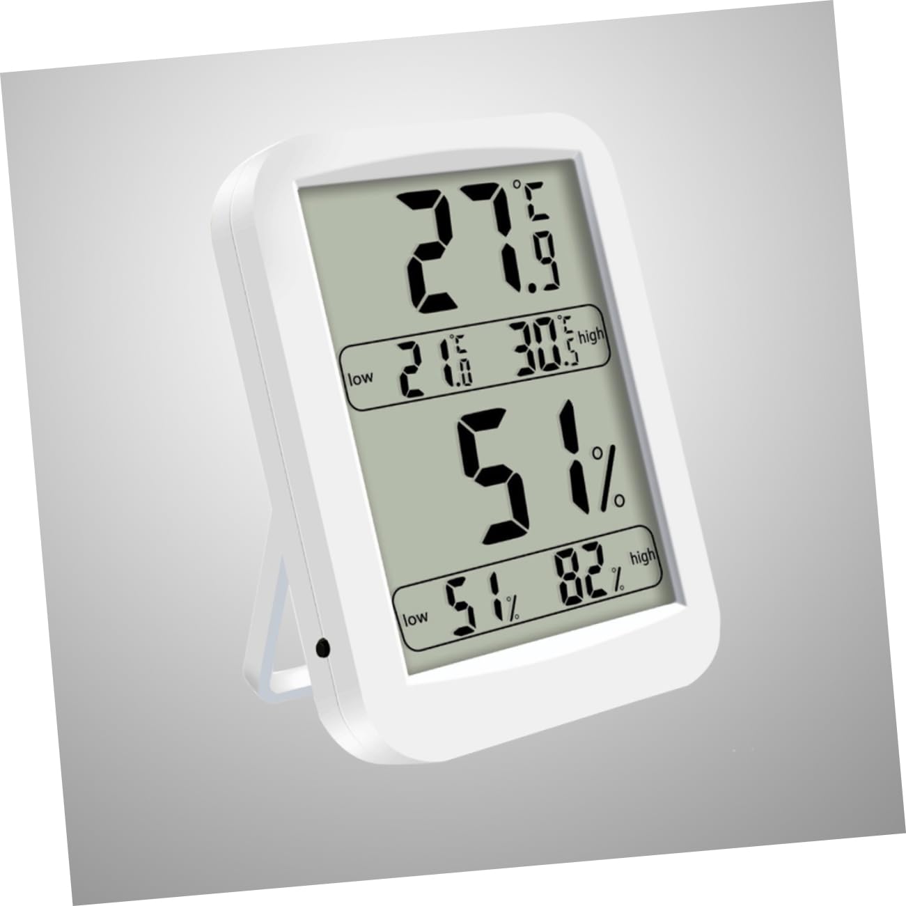 BESPORTBLE 2 Higrómetros para de Bebé Hogar Oficina Pantalla sin Batería Mide La Temperatura Y La Humedad Registra Horas de Máximo Y Mínimo.