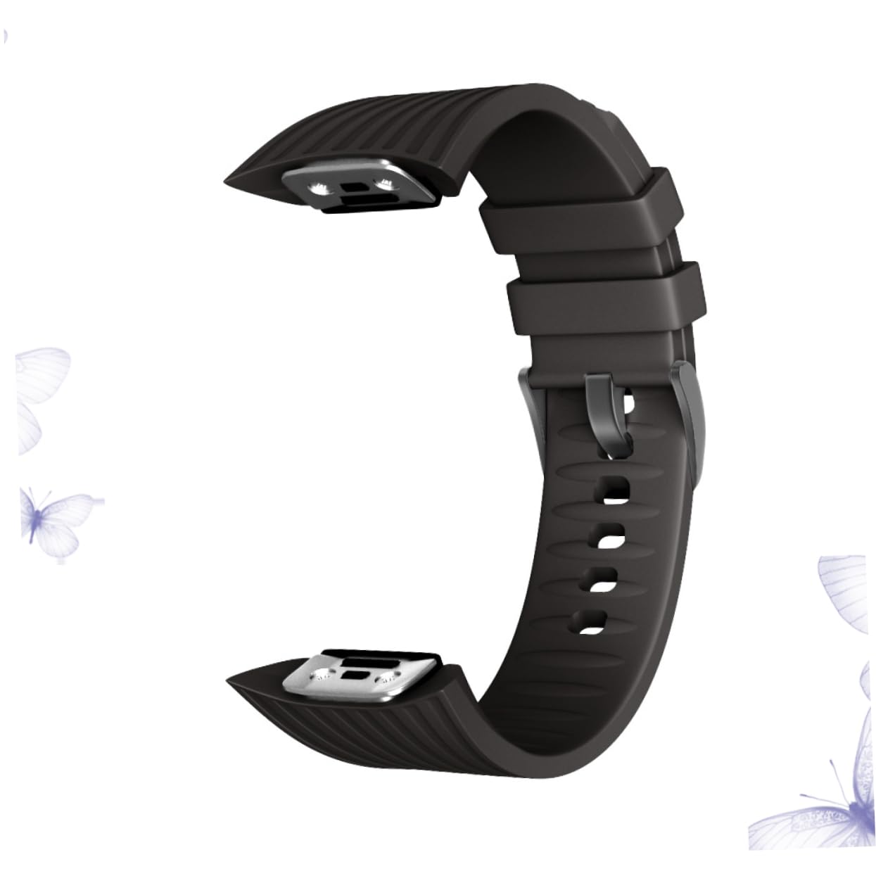 Housoutil Lot De 3 Bracelets De Montre Connectée En Silicone Taille L Noir Souple Et Confortable Pour Hommes Et Femmes