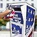 Flag Retirement Drop Box (710-ACM) – Proper & Respectful Disposal – Assembly Required – Made From Aluminum Composite Material (Flag)