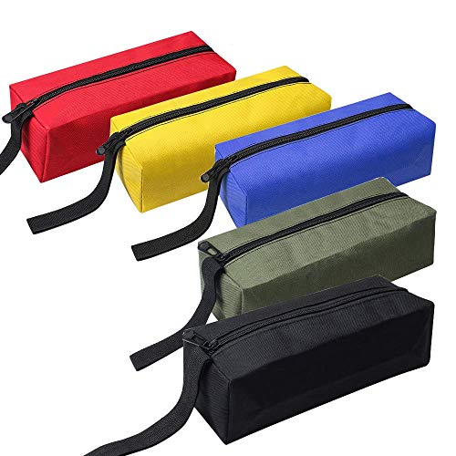 Pack fermetures éclair utilitaire impermeabile en Tissu pochettes/plus petite des vis clous outils les organisateurs Bourse/Trousse boulons et écrous sac Régler