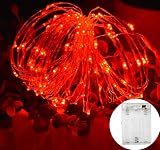 MSC 10ft / 3M * 30 LED's Battery Powered LED Red Coloured String Fairy Lights On...