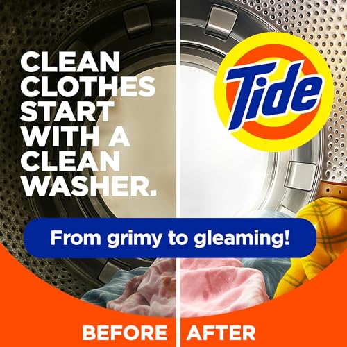 washing machine cleaner by tide washer machine cleaner with oxi for front and top loader washer machines deep cleaning odor eliminator 3 month supply