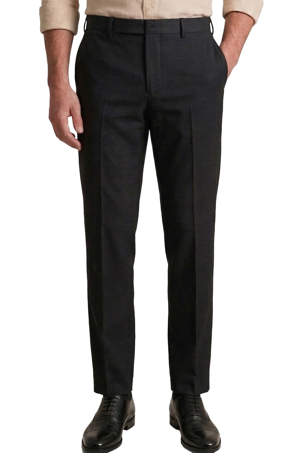 allen solly Men’s Formal Trousers | Premium Cotton Fabric | Smart Slim Fit for Office & Business Wear-picture-21