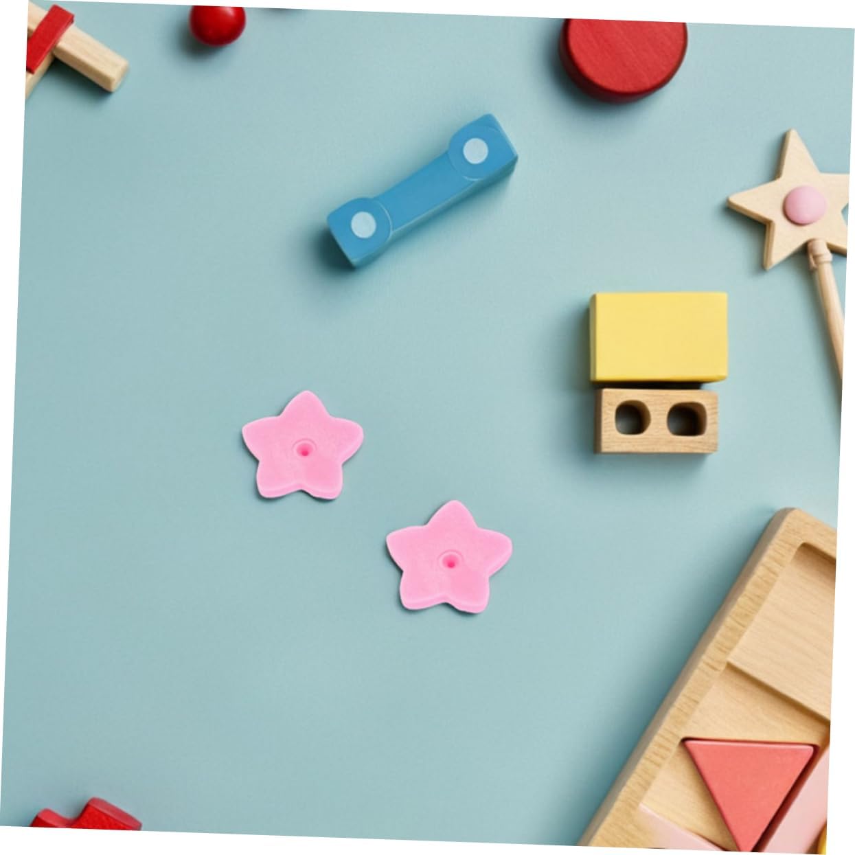 TEHAUX 200pcs Star Badge Hat Locking Pin Backs Enamel Pin Back Holders for Craft Jewelry Making Accessory