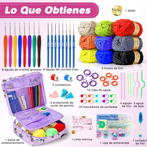 Reviews de Kits para tejer con aguja de lengüeta Top 10. 5 Kits para tejer con aguja de lengüeta marca Spardar (2)