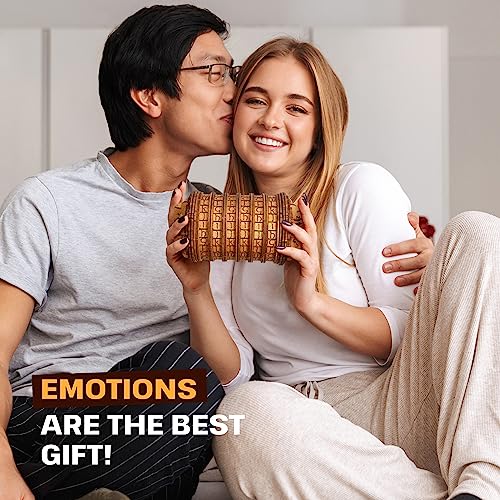 ESC WELT Cryptex - Unique Birch Wood Secret Gift Wrapper - Eco-Friendly 3D Puzzle - Interactive Brainteaser - Money Gift Box with Hidden Compartment