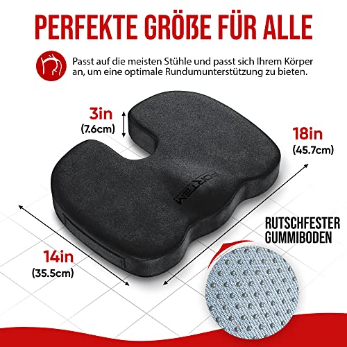 Ruder-Sitzkissen Aus Memory-Schaum - Extra Dick Für Mehr Komfort Beim Training