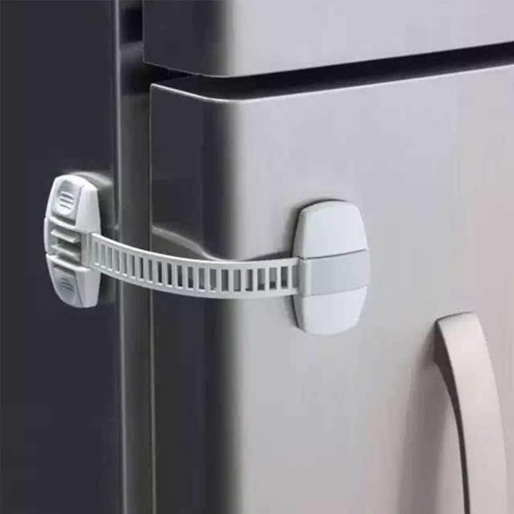 CASOTA Pestillo for Puerta, Seguridad Infantil for niños, Seguridad for Nevera for Armario, cajones, frigorífico, no Requiere Herramientas ni taladros, Paquete de 2
