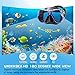 Greatever Dry Snorkel Set,Panoramic Wide View Anti-Fog Scuba Diving Mask,Professional Snorkeling Gear for Adults Kids