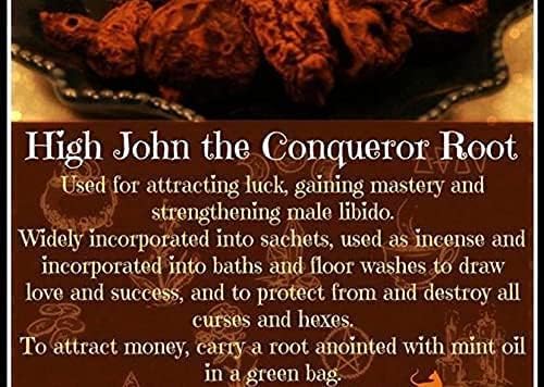 Herbaveda- High John Conqueror Root 50g | Whole | High John Root Incense | Boosts Stamina
